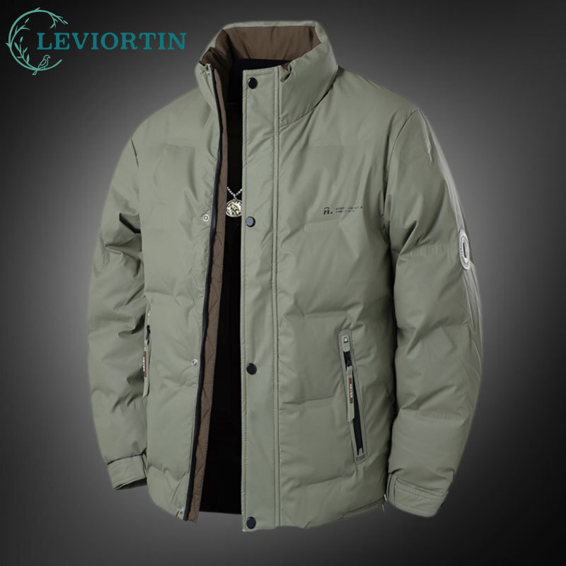 Outdoor Sport Winter Jacket - Outono inverno masculino pato branco para