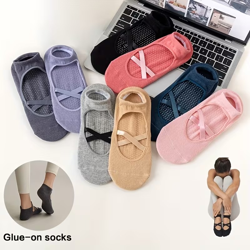 Trampoline Park Sock - 1-2 pares de meias femininas antiderrapantes