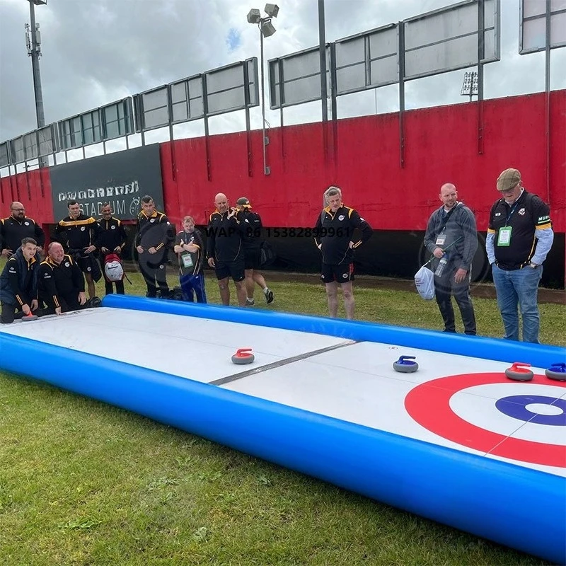 Outdoor Sport Games - Conjunto de Curling Inflável Portátil para