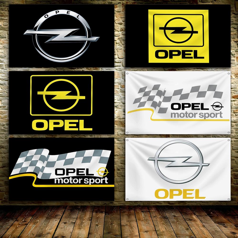 Outdoor Sport Background - Bandeiras de metal com logotipo O-Opels