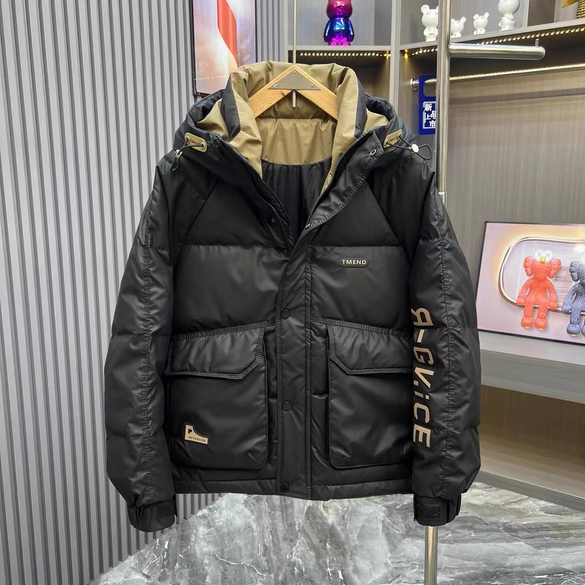 Casaco com capuz de pato branc - Outdoor Sport Winter Jacket avaliação e preço